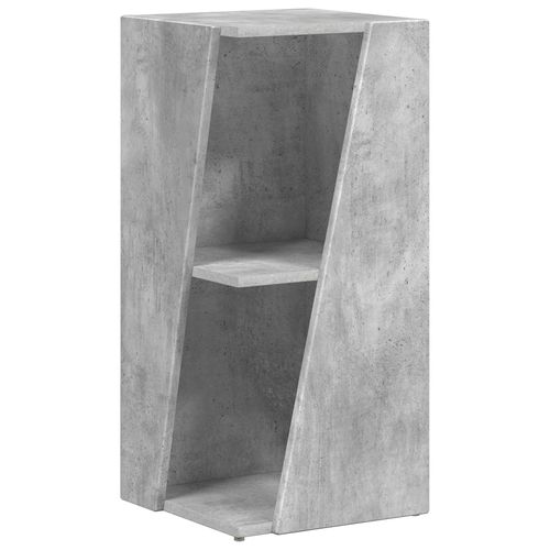 vidaXL Étagère latérale Gris béton 33 x 32 x 70,5 cm Bois d'ingénierie