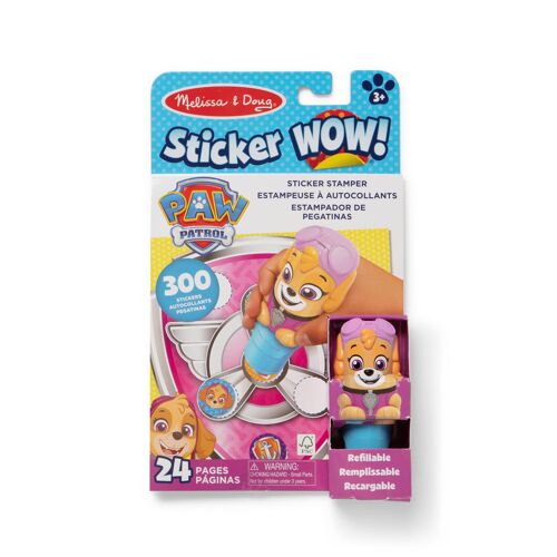 PACK TAMPON D'AUTOCOLLANTS + BLOC D'ACTIVITÉS STICKER WOW! LA PAT' PATROUILLE Melissa & Doug (assort)(barquette)