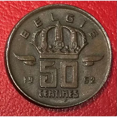 50 Centimes - Mineur - 1962 - Belgique (Neerlandais)