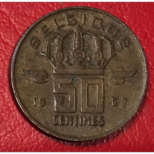 50 Centimes - Mineur - 1967 - Belgique (Français)
