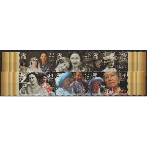 Ile De Man Timbre La Reine Mère 2000