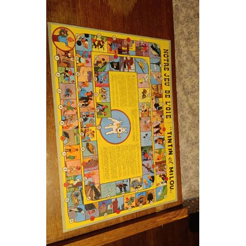 Notre Jeu De L Oie - Tintin Et Milou - Chèque Tintin .