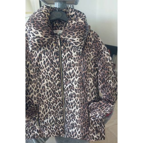 Doudoune Imprimée Léopard Marque Morgan