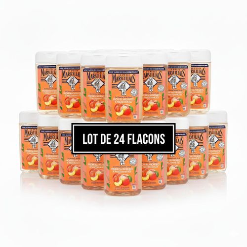 Lot De 24 Flacons : Le Petit Marseillais Peche Blanche Nectarine 250ml 