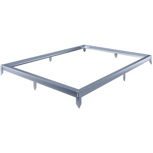 Embase En Aluminium Pour Serre Jardin "Basilic" - 3,61 M² - Gris