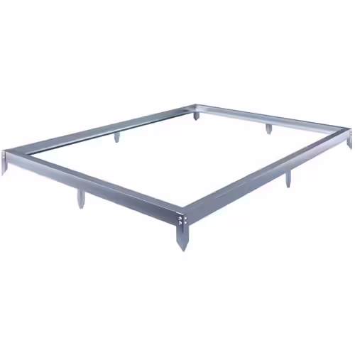 Embase En Aluminium Pour Serre Jardin "Basilic" - 4,75 M² - Gris