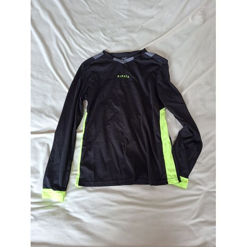 T-Shirt Noir Manche Longue De Sport, Taille 12 Ans, Marque Décathlon, En Parfait État