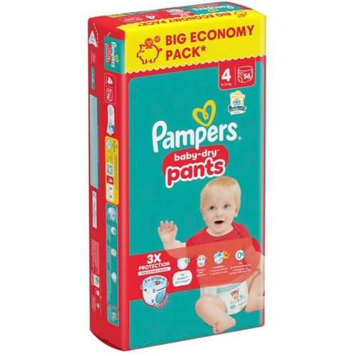 Couches Baby Dry Pants Pampers Taille 4 9kg-15kg X56
