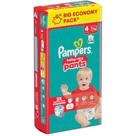 Couches Baby Dry Pants Pampers Taille 4 9kg-15kg X56