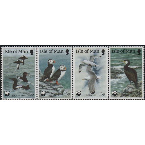 Ile De Man Timbres Oiseaux 1989