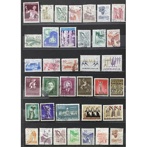 Lot De 110 Timbres Yougoslavie 1958 À 1971