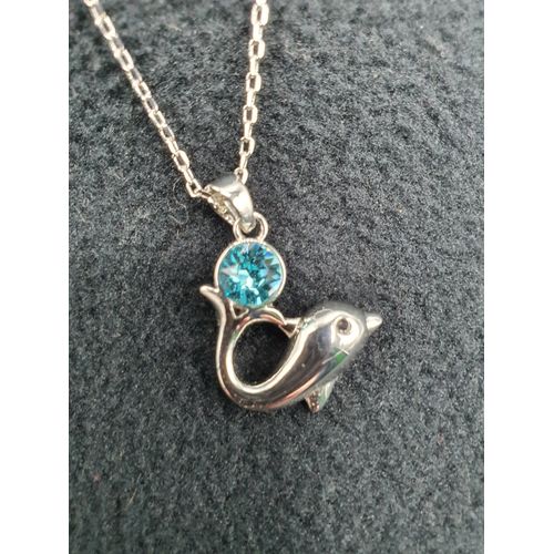 Pendentif Dauphin Femme Swarovski