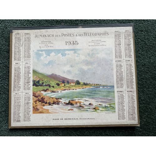 Almanach Postes Et Télégraphes Ptt - Calendrier 1935