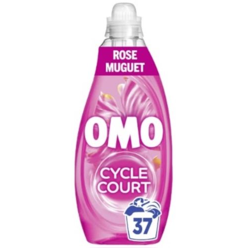 Lessive Liquide Mélodie Florale Muguet Rose OMO 37 lavages