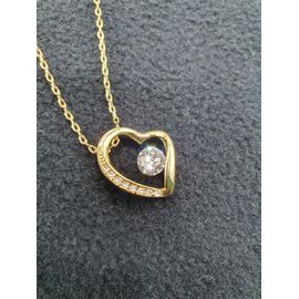 Pendentif Coeur Et Cristal Blanc Femme Swarovski