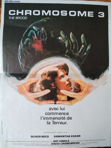 Chromosome 3 - The Brood - Affiche Française Originale, Petit Format, Du Film De David Cronenberg Avec Oliver Reed, Samantha Eggar