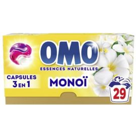 Lessive capsules 3en1 Monoi OMO x29