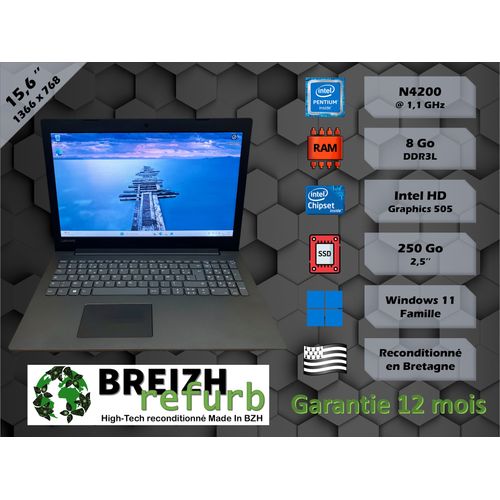 PC Portable Lenovo 320-15IAP - 15" SSD Windows 11 + Office - Garantie 1 an