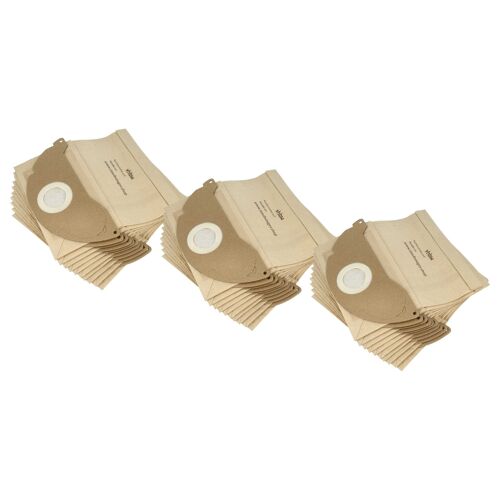 vhbw 30x Sacs remplacement pour Swirl K224, K223, K225 pour aspirateur - 25cm x 24,5cm marron