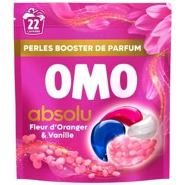 Lessive capsules Absolu Fleur d'Oranger Vanille OMO x22