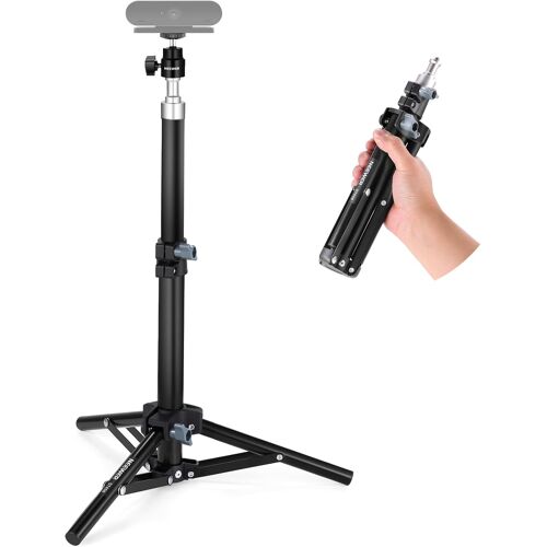 NEEWER Trépied pour Webcam pour Bureau, Mini trépied de Bureau avec Support de téléphone Portable Compatible avec iPhone, Logitech, Anker Emeet Webcam Ring Light pour Enregistrement vidéo, Streaming