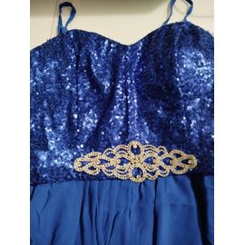 Robe De Soirée Bleu Neuve En 38