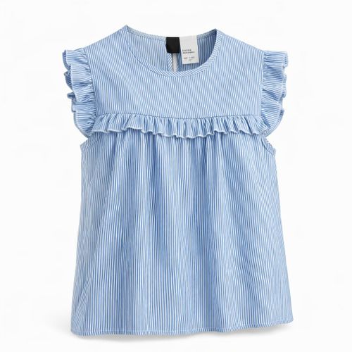 Blouse Rayée Blanche Et Bleue Shein Taille S/36
