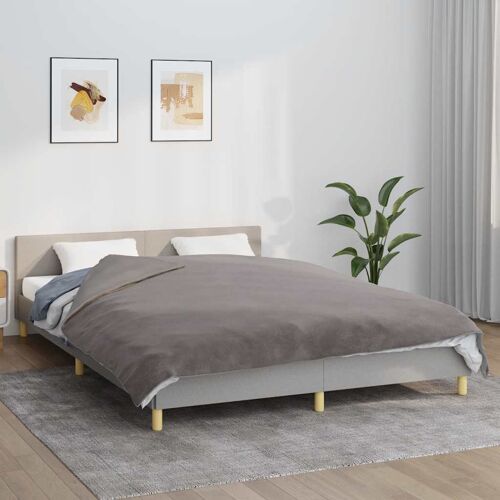 Vidaxl Couverture Lestée Avec Housse Gris 200x200 Cm 9 Kg Tissu