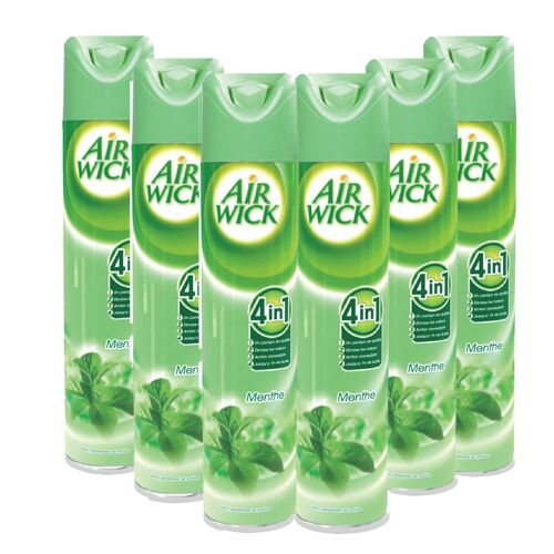 Désodorisant Air Wick - Aérosol 300 ml - Menthe ( x6 )