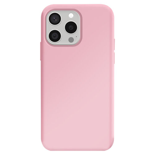 Coque Antichoc Premium pour iPhone 15 Pro Max Collection Color Skin en TPU Moxie Rose clair