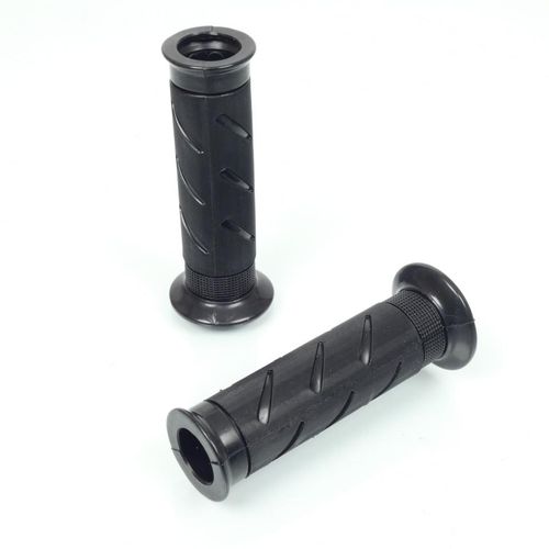Poignée Générique Ypr Tena Noir Ø22/25mm Embout Ouvert Pour Moto Route Neuf