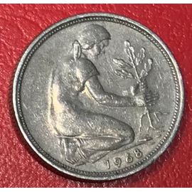 50 Pfennig - 1968 D - Allemagne