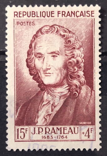 Célébrités 1953 - Xii Au Xxème Siècle - Jean-Philippe Rameau 15f+4f Brun Carminé (Très Joli N° 947) Obl - Cote 13,00€ - France Année 1953 - Brn83 - N26747