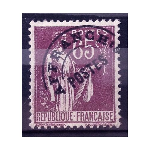 Préoblitéré Paix 65c Violet-Brun (Superbe N° 73) Neuf* - Cote 60,00 - France Année 1922 - N25247