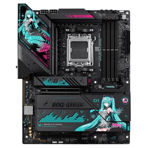 ASUS ROG STRIX X870E-H GAMING WIFI7 HATSUNE MIKU EDITION AMD X870E Emplacement AM5 ATX