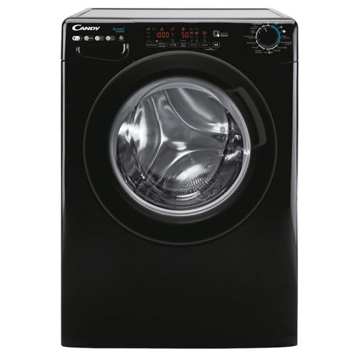Candy Smart Inverter CSWS496TWMBBE-47 machine à laver séchante Pose libre chargement frontal Noir