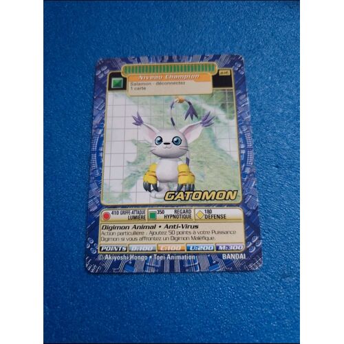 Gatomon Jd 145 Carte Card Digimon Game