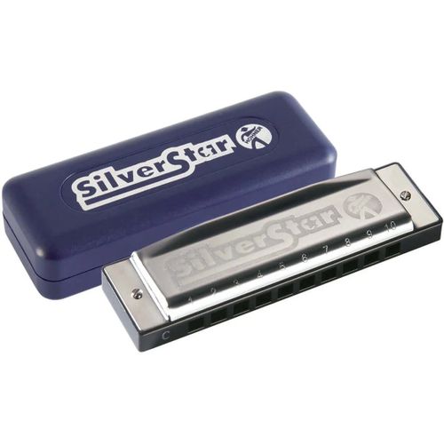 Hohner Silver Star A Harmonica Diatonique Avec Étui