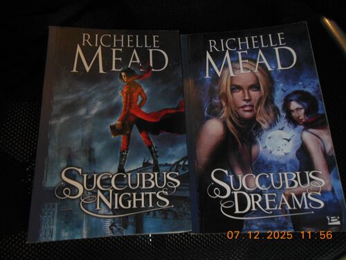 Lot De 2 Livres Richelle Mead : Succubus Dreams Et Succubus Nights