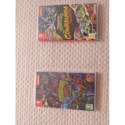 Pack Tmnt Switch - Les Mutants Se Déchaînent (Neuf) + Cowabunga Collection + Bonus