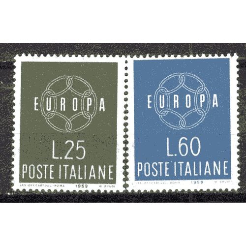 Italie 1959 Paire Europa Yvert N° 804-05 Neuf**