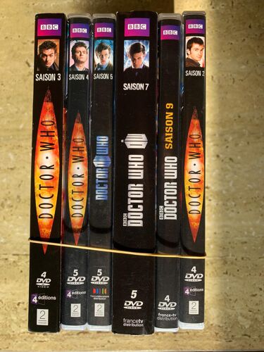 Doctor Who / Lot De 6 Saisons / Dvd Video / Saisons 2, 3, 4, 5, 7 Et 9
