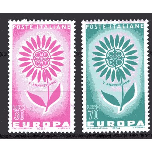 Italie 1964 Paire Europa Yvert N° 907-08 Neuf**