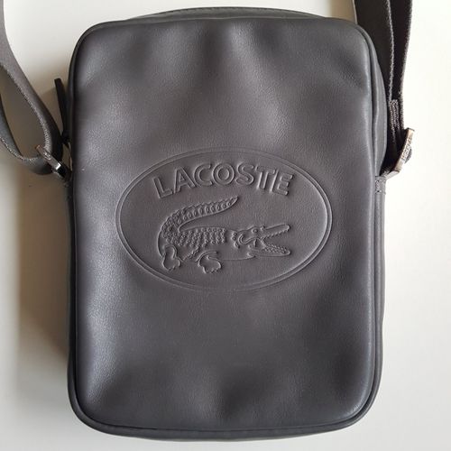 Sacoche Cuir Gris Lacoste L.12.12