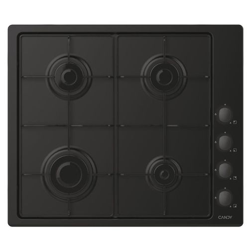 Candy CHW640BLB Noir Intégré 60 cm Gaz 4 zones