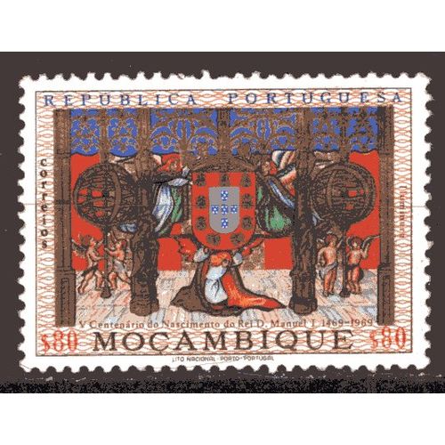 Mozambique Province Portugaise 5 Eme Centenaire De La Naissance De Rei D. Manuel Les Armoiries Yvert N° 551 Neuf**