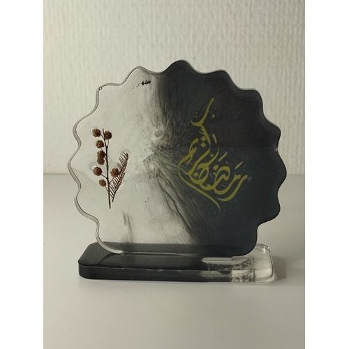 idée cadeau ornement bureau coiffeuse couvre tasse en résine abr030