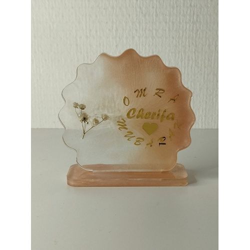 idée cadeau ornement bureau coiffeuse couvre tasse en résine abr032