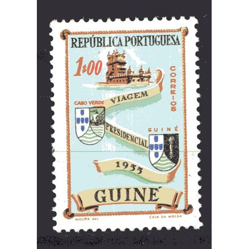 Guinee Province Portugaise 1955 Visite Du President Lopes Yvert N° 292 Neuf**