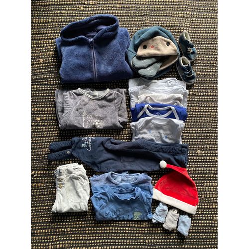 Lot Hiver Bébé Garçon 9 Mois / 1 An 18 Pièces 